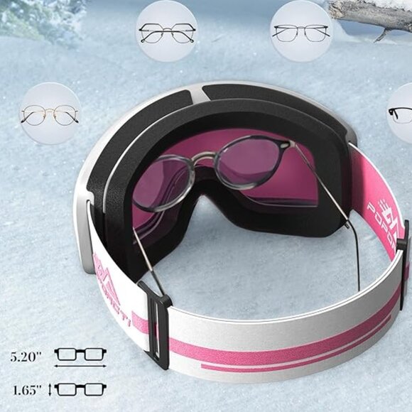 Polarized Spherical Ski Goggles 100% UV Protection - Picture 6 of 9